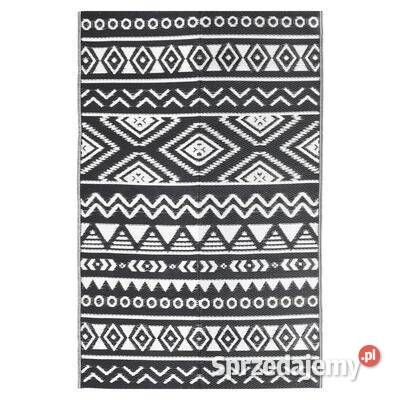 vidaXL Dywan zewnętrzny czarny 140 x 200 Warszawa