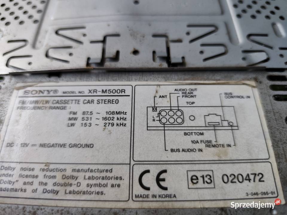 Radio Sony xrm500r Chełm Śląski