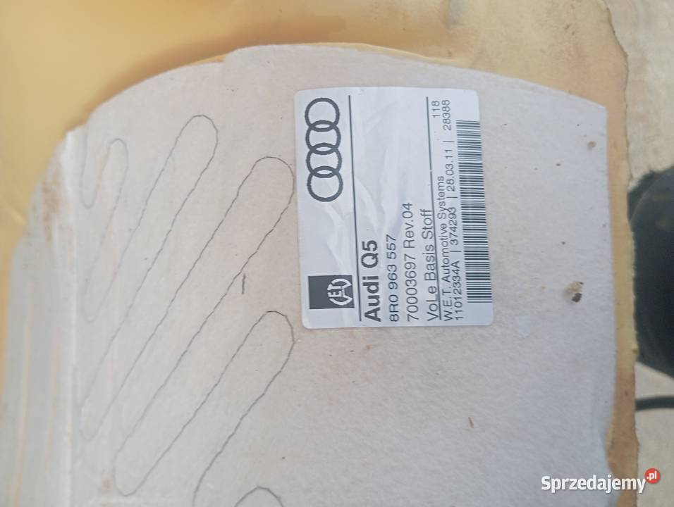 AUDI Q5 MATY GRZEWCZE SIEDZISKO OPARCIE Kobylnica