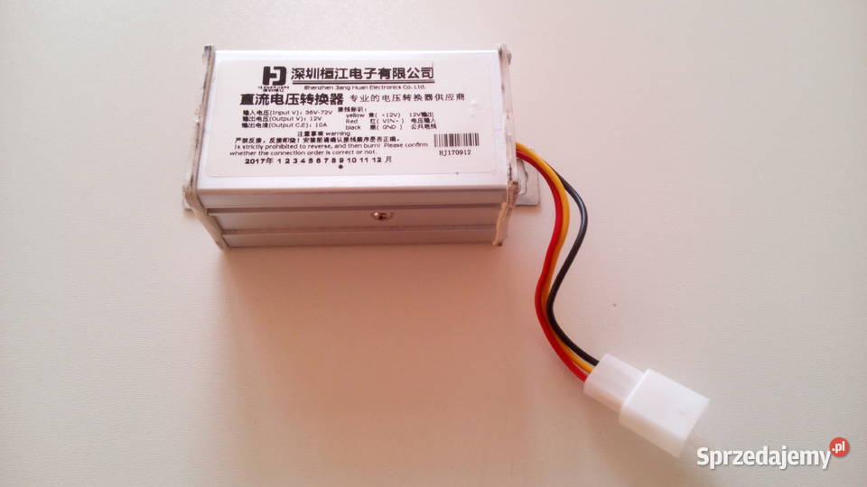 Przetwornica 36v72v na 12v 10A DCDC hulajnoga Warszawa