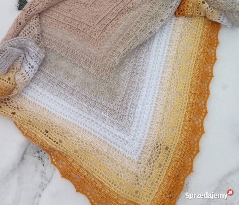 Chusta szydełkowa rękodzieło Drzewica sprzedam