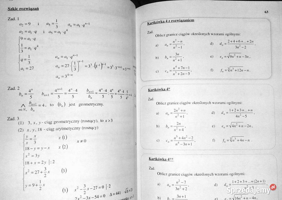 Ku nowej maturze z matematyki Zbiór prac miękka Pozostałe Chełm sprzedam