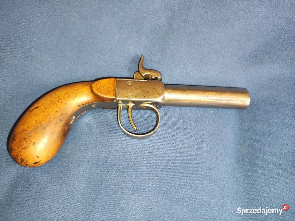 Pistolet mały kapiszon czarnoprochowy XIXw Wrocław