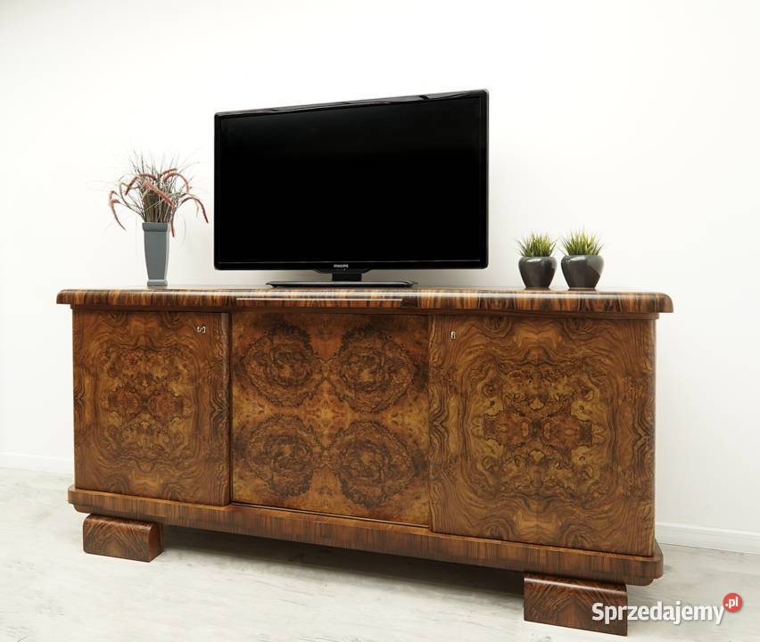 Antyczna komoda z lat 30tych w stylu art deco Meble wielkopolskie Jerka