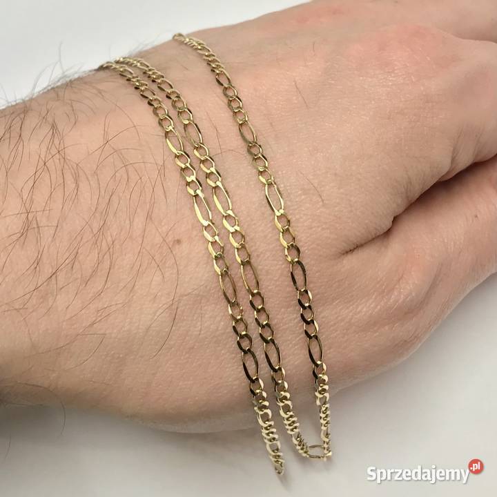 Złoty ŁAŃCUSZEK damski 585 14K cudowny FIGARO 53 Warszawa
