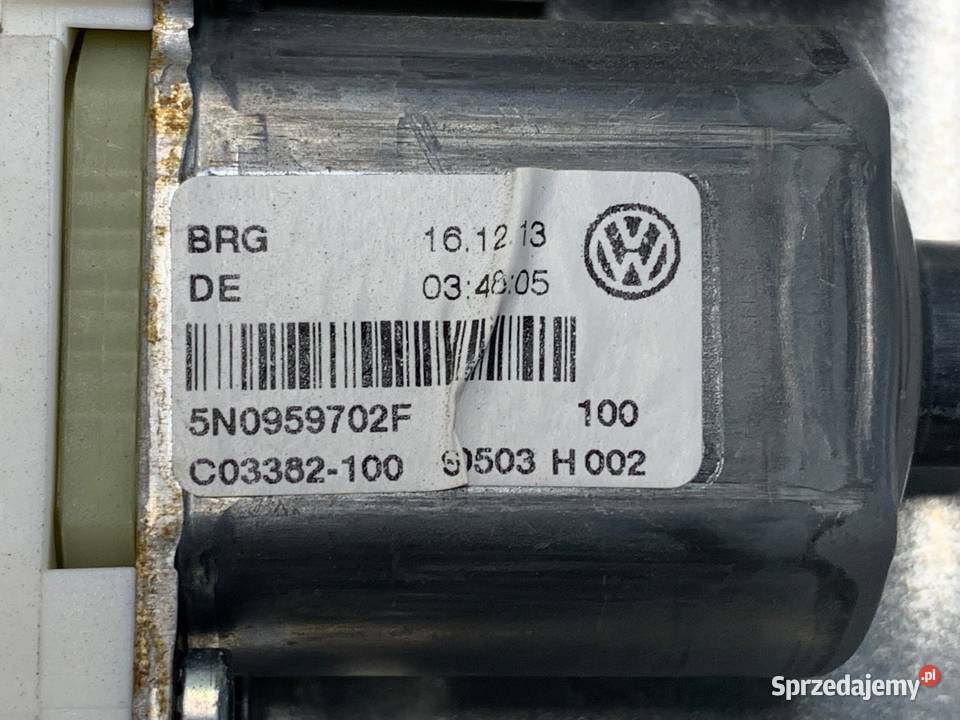 PODNOŚNIK SZYBY PRAWY PRZÓD VW TIGUAN 5N0959702F sprzedam