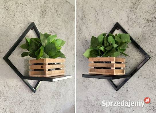 Kwietnik metalowy wiszący LOFT Kwietniki łódzkie