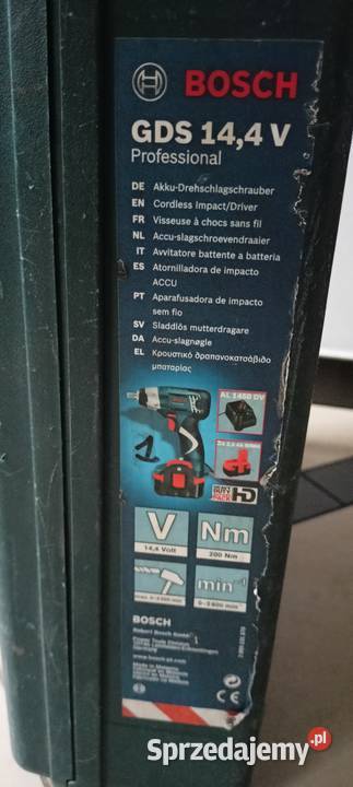 Bosch GDS 144v Profesional klucz udarowy 200NM Klucze udarowe Sędziszów
