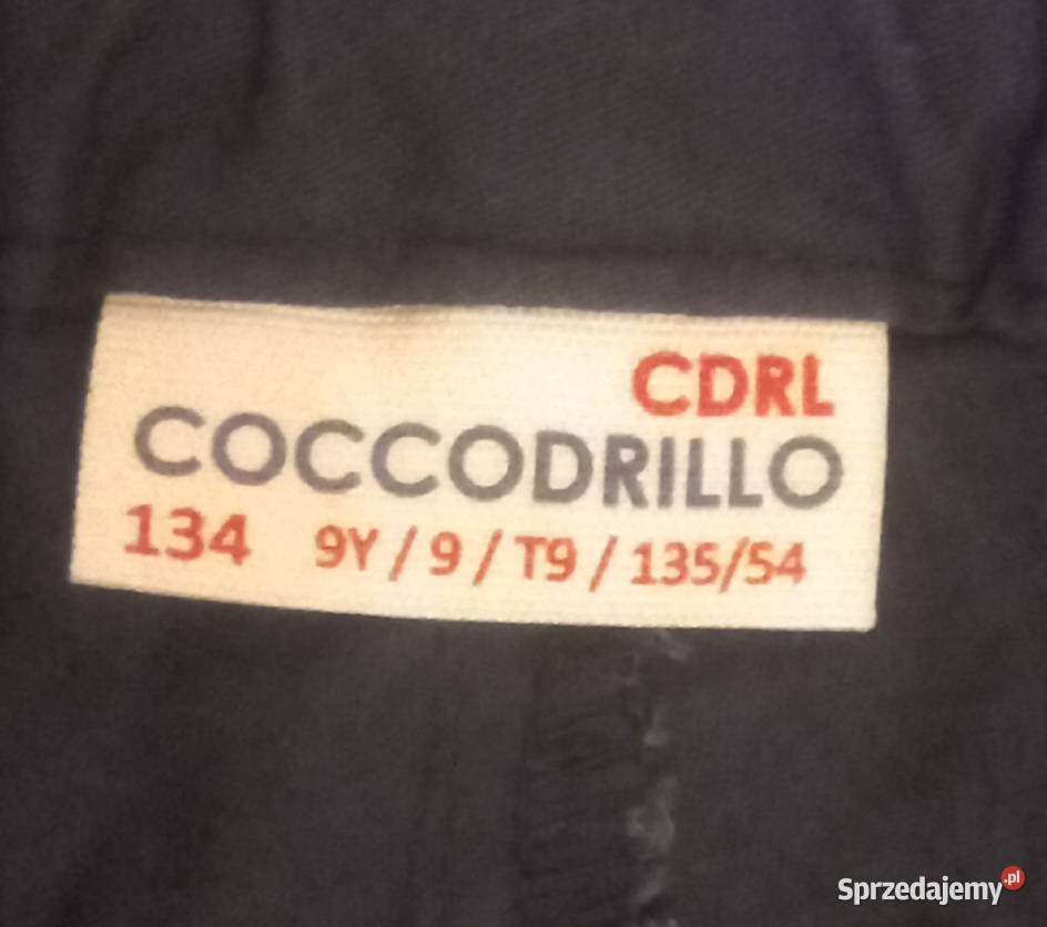 Krótkie spodenki firmy COCCODRILLO rozmiar 134 Śrem sprzedam