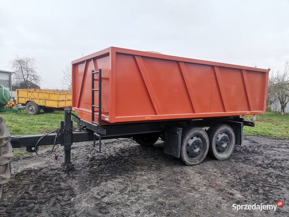 Przyczepa tandem wywrotka zarejestrowana nieuszkodzony Wieluń sprzedam