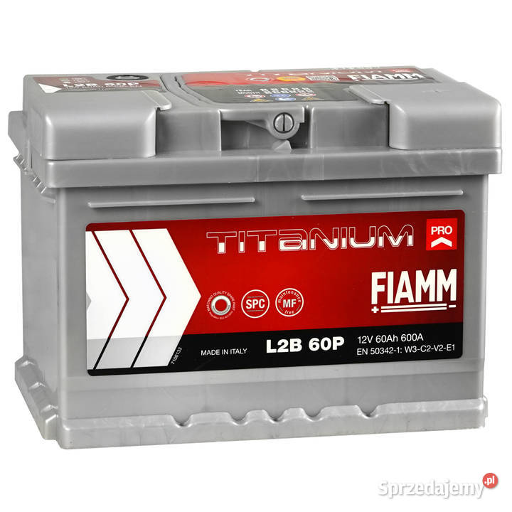 Akumulator FIAMM TITANIUM PRO 12V 60Ah 600A osobowe Gdynia