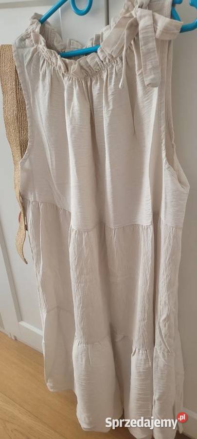 Sukienka letnia krem Bombka  mazowieckie Łomianki