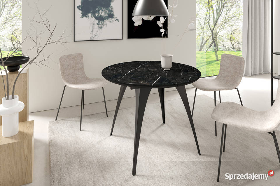 Okrągły stół rozkładany Carmina 100 spiek Stoły Tarchały Małe