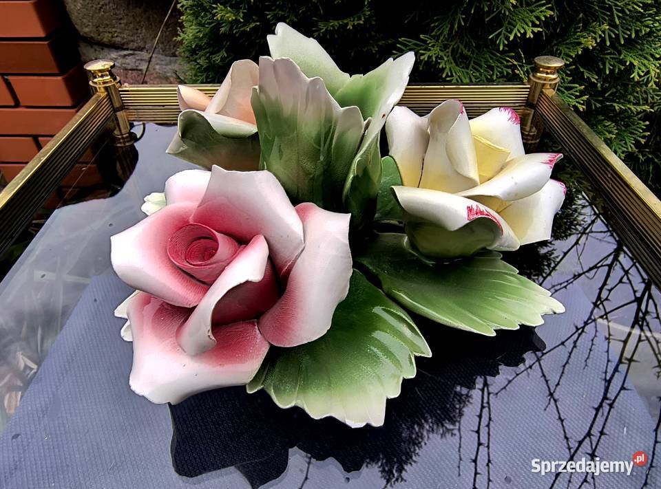 Piękny świecznik Capodimonte Made in Italia Klenica