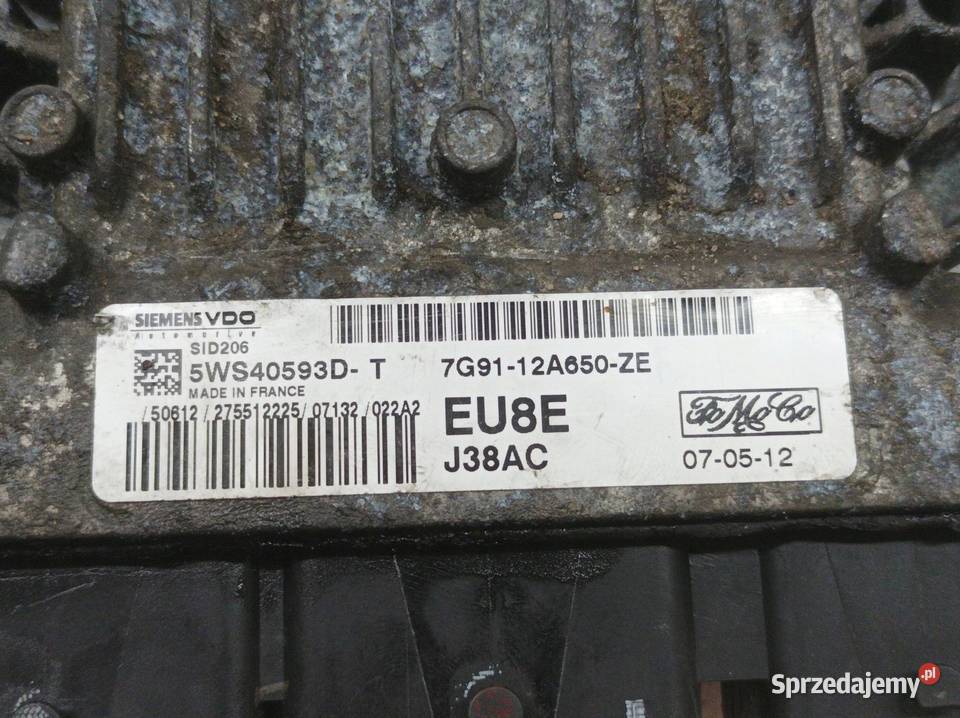 STEROWNIK SILNIKA 7G9112A650ZE 20 D 140 Ford S I