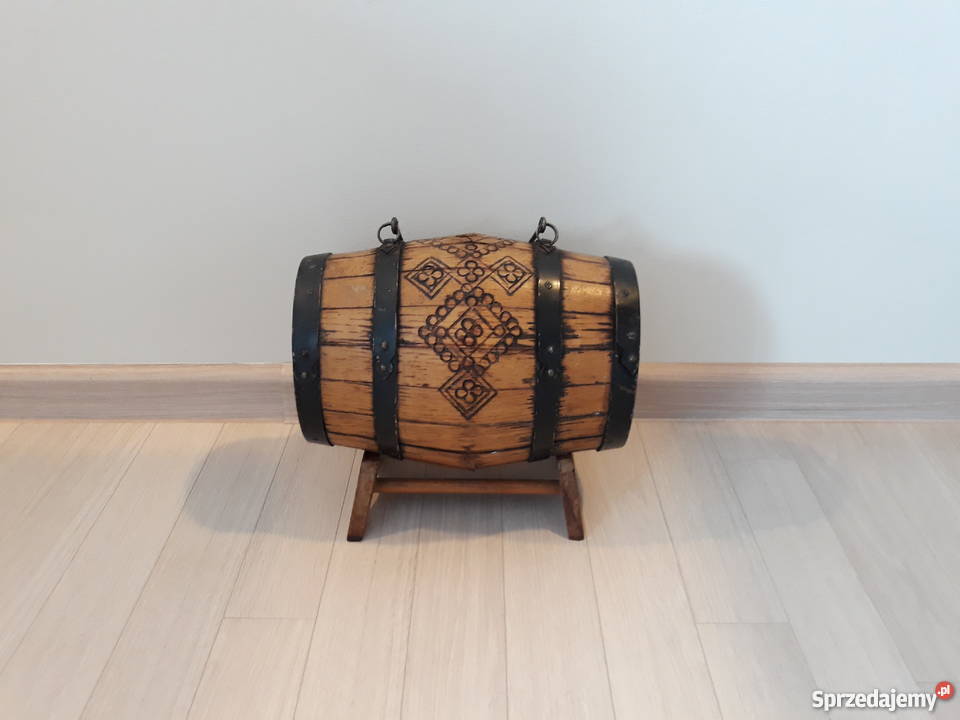 beczułka drewniana unikatowa ozdoba dekoracja Gdańsk