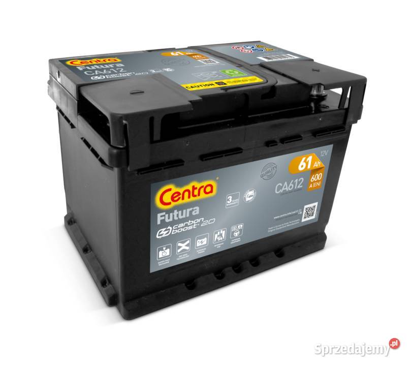 Akumulator Centra Futura 12V 61Ah 600A CA612 osobowe Luboń