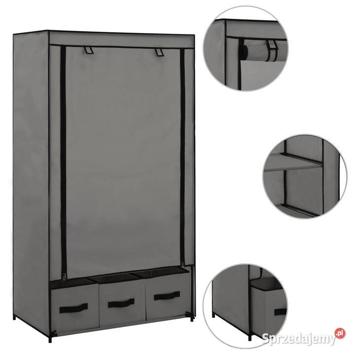 vidaXL Szafa szara 87 x 49 x 159 Dom i Ogród mazowieckie