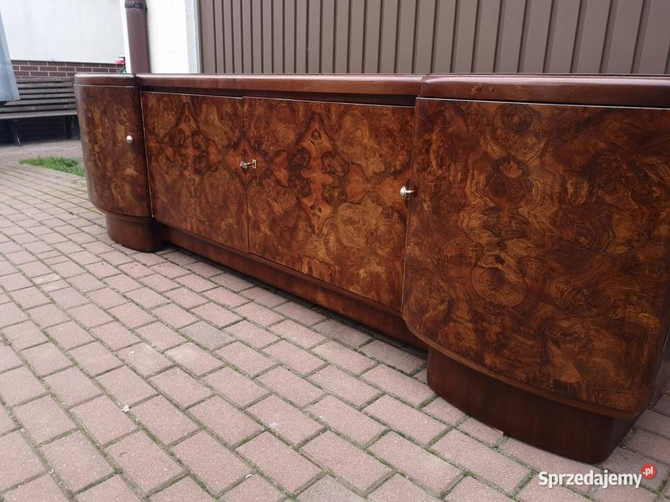 Komoda RTV ARTDECO Solidna Orzech Niska Stara