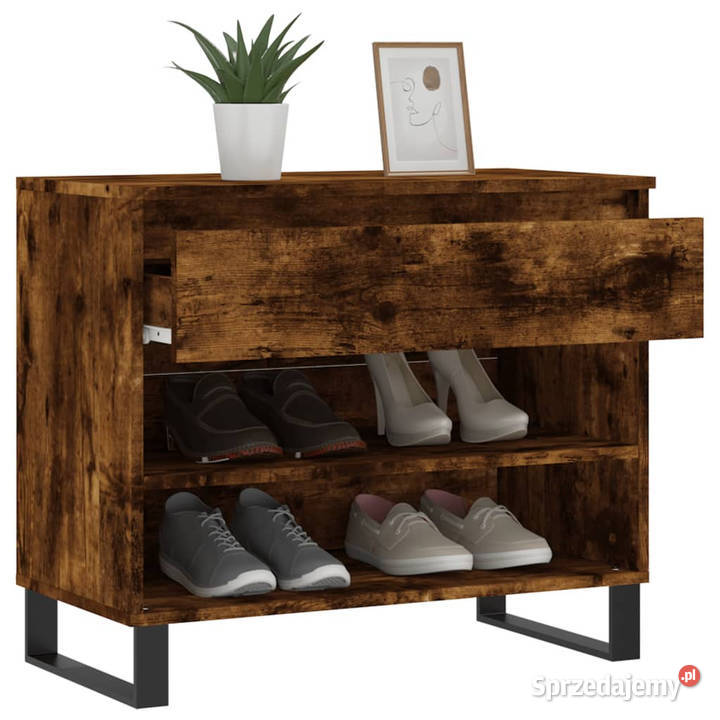 Półka na buty przydymiony dąb 70x36x60 WM831449 Warszawa