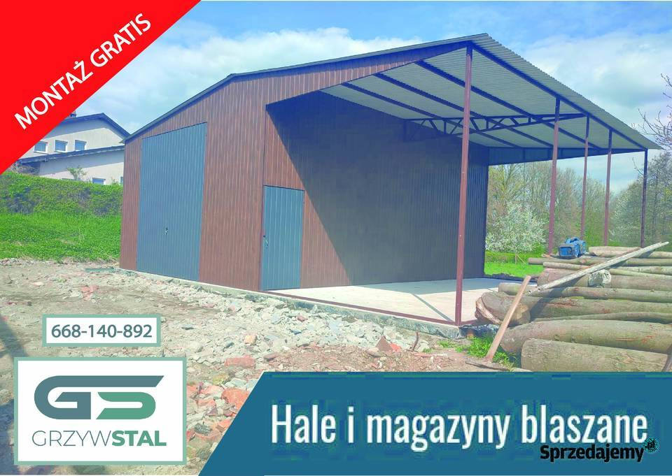 Garaż blaszany Rolniczy Magazyn Wiata Garaże Jasło