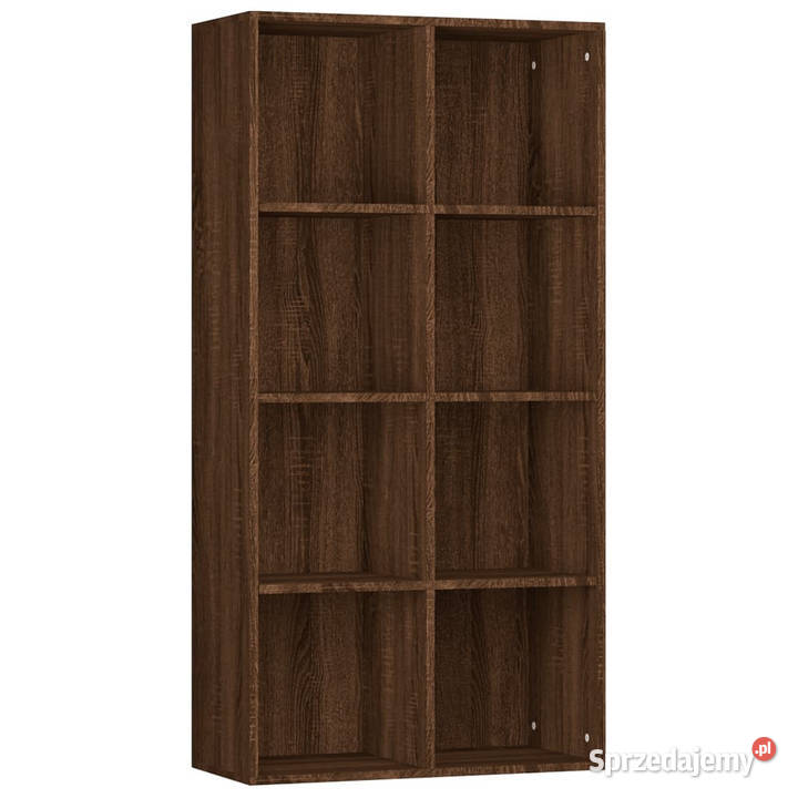 Regał na książki brązowy dąb 66x30x130 WM815251 mazowieckie Warszawa