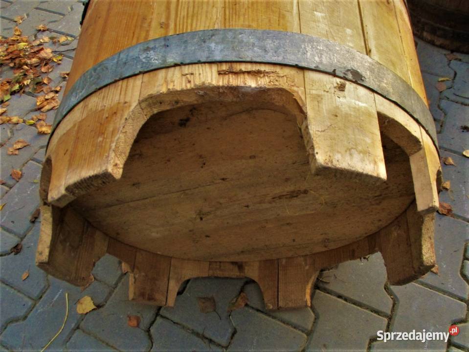 Stara Dębowa Beczka Dzieża Stożkowa na Nogach Nieporęt