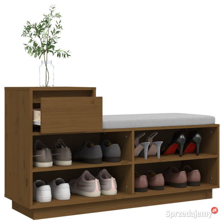 Szafka na buty miodowy brąz 110x34x61 lite Warszawa