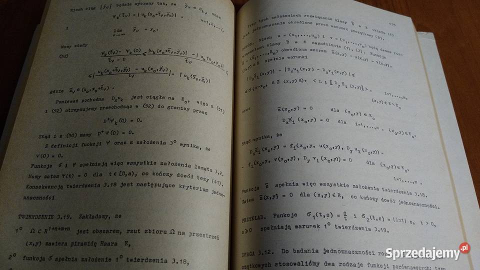 Równania różniczkowe cząstkowe pierwszego rzędu Gdańsk