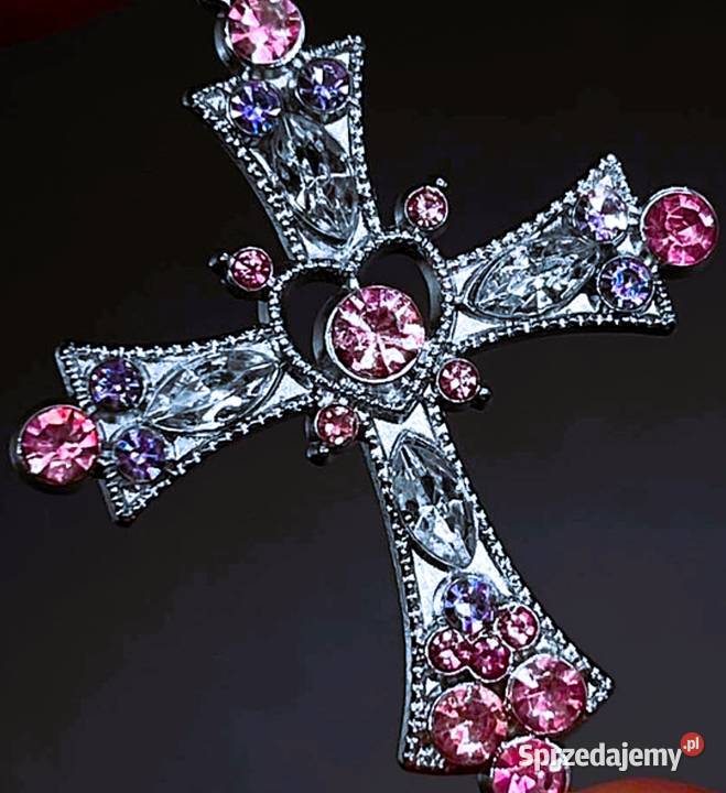 Naszyjnik Krzyżyk Wisiorek Zawieszka Metal śląskie Poraj