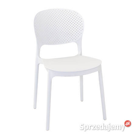 Krzesło białe ogrodowe Darmowa dostawa