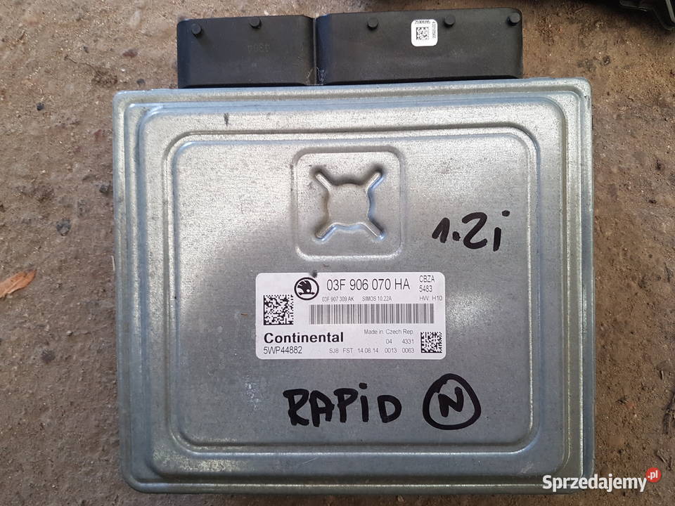 SKODA RAPID 12 TSI STEROWNIK SILNIKA KOMPUTER Turek