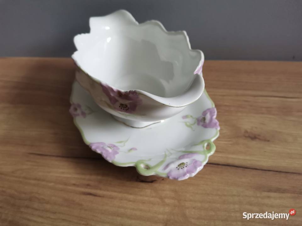 Stara przedwojenna porcelana unikatowa sosjerka