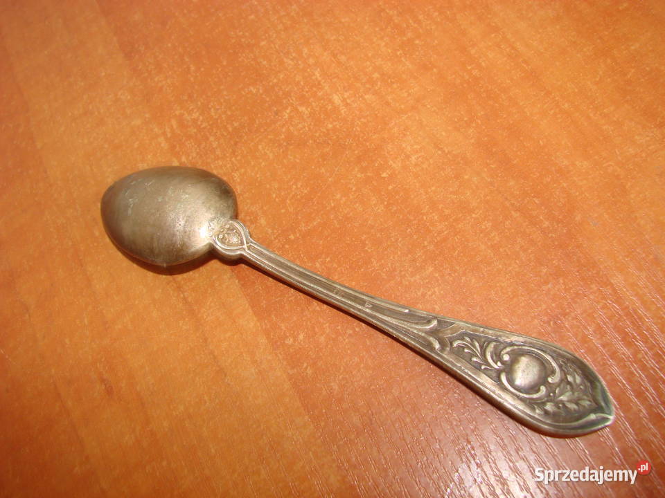łyżeczka do cukru sygnowany plater Antyki pomorskie Pruszcz Gdański