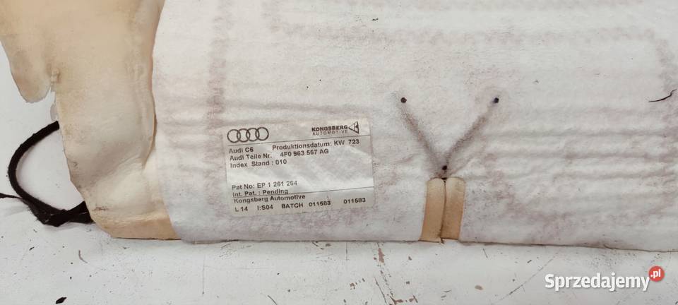MATA GRZEWCZA FOTELA GÓRA AUDI A6 C6 4F0963557AG Przystajń