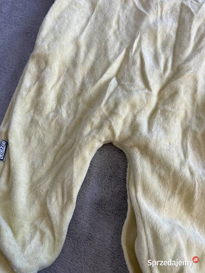 Pajacyk body dziecięce żółte