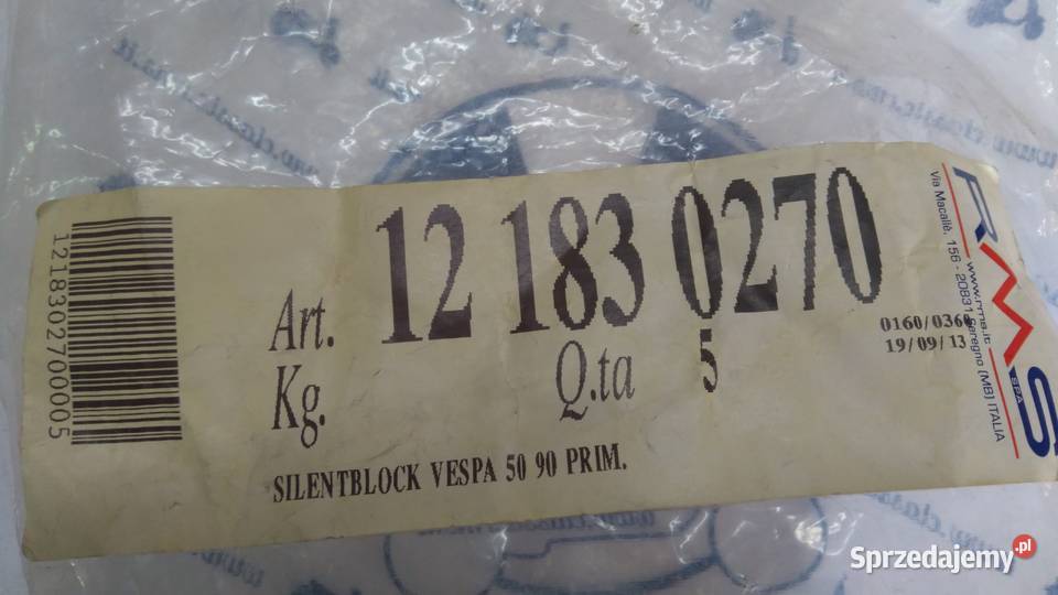 Tuleja sinenblok RMS Piaggio Vespa 50 90 podlaskie Bielsk Podlaski