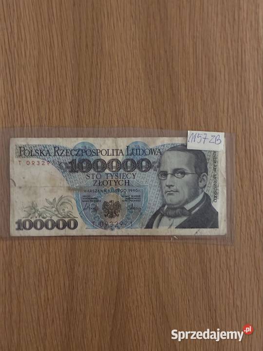 Bannot 100000 zl 1990 lubelskie sprzedam