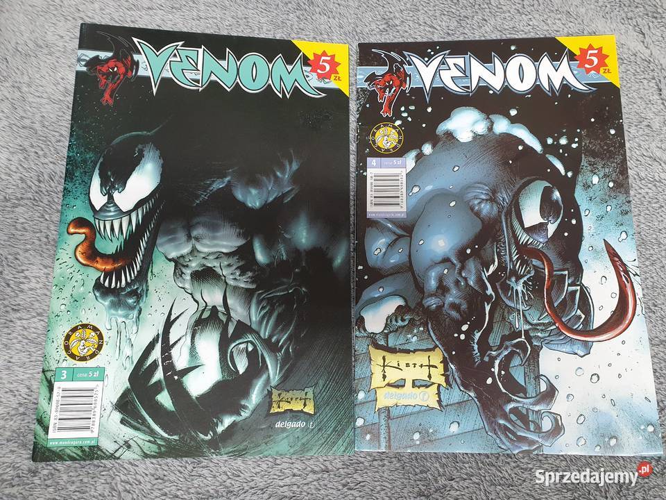Venom zestaw 5 komiksów Marvel Mandragora Komiksy pomorskie Gdynia