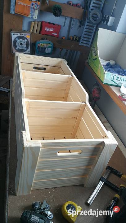 Skrzynka na winyle duża 170 płyt potrójna z Dom i Ogród świętokrzyskie