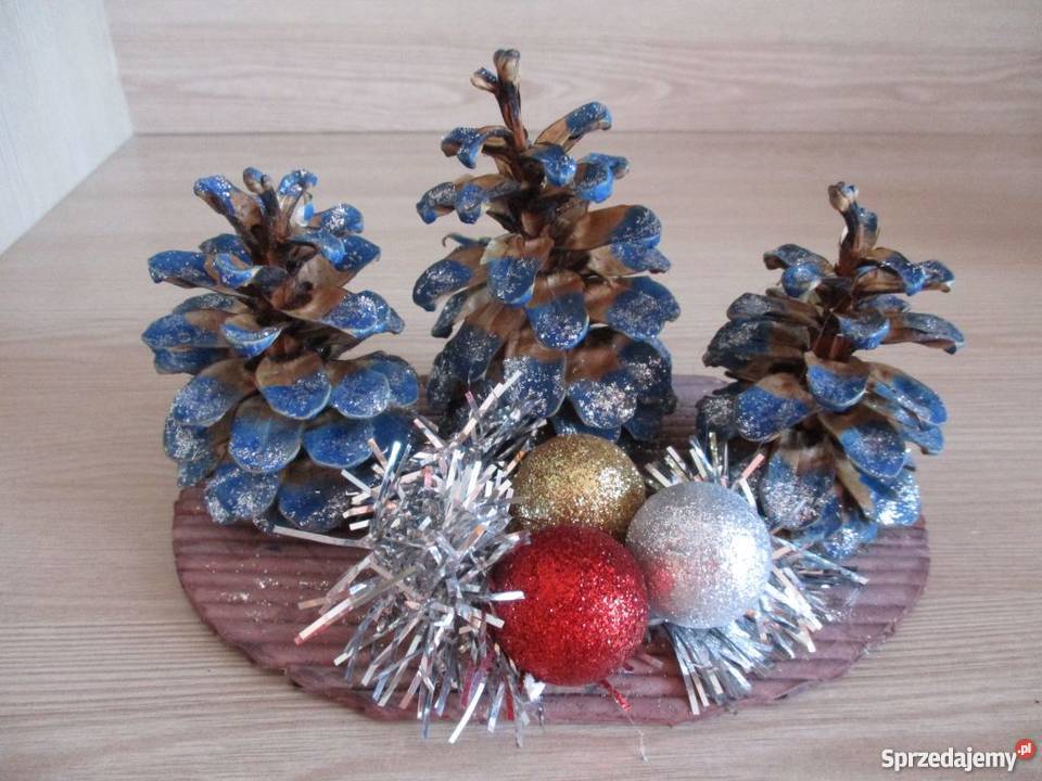Choinka szyszka stroik świąteczny rękodzieło dolnośląskie Wrocław sprzedam