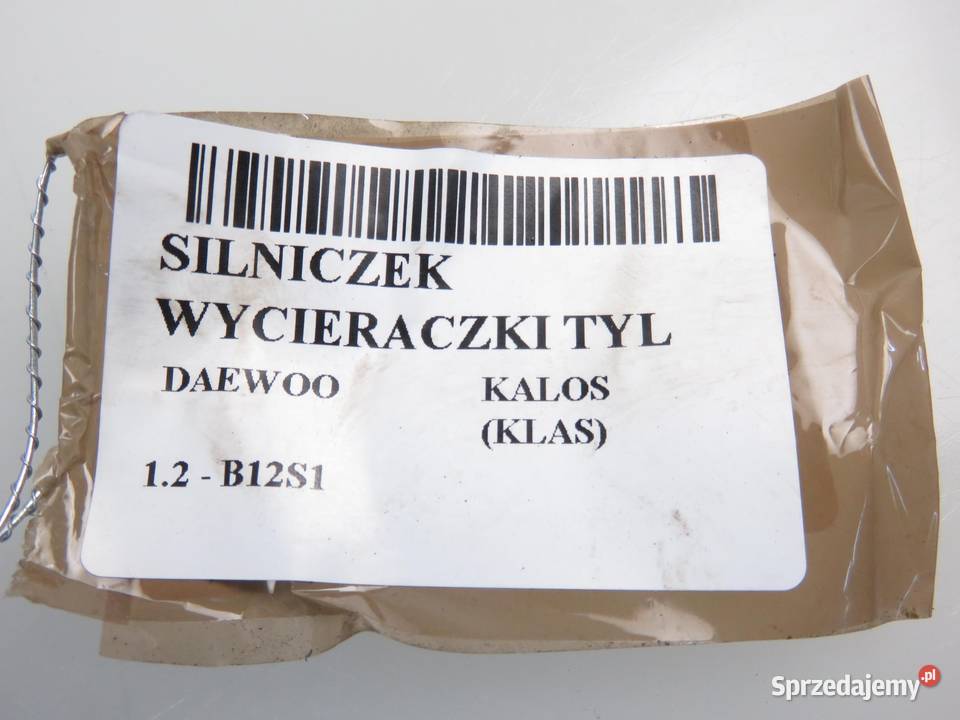 SILNICZEK WYCIERACZKI TYŁ KALOS osobowe sprzedam
