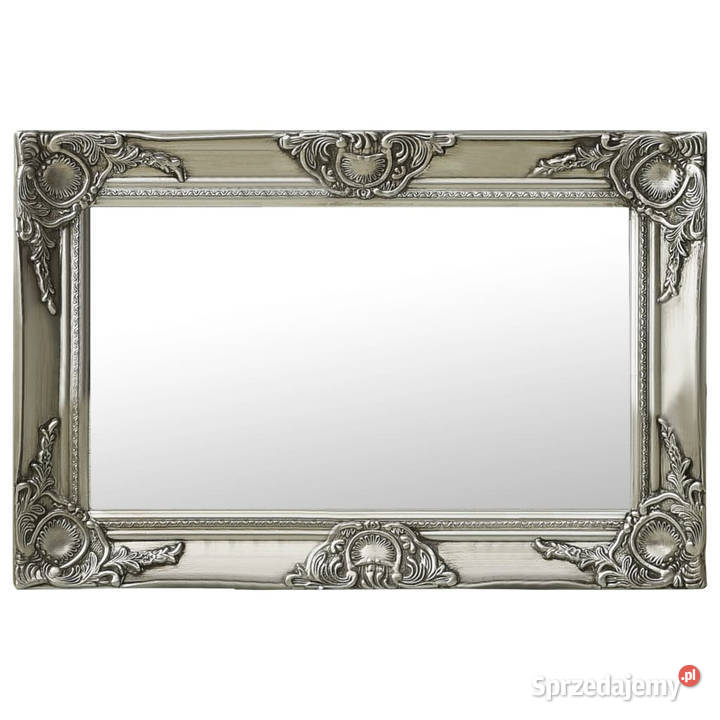 Lustro ścienne w stylu barokowym 60x40 srebrne Warszawa sprzedam