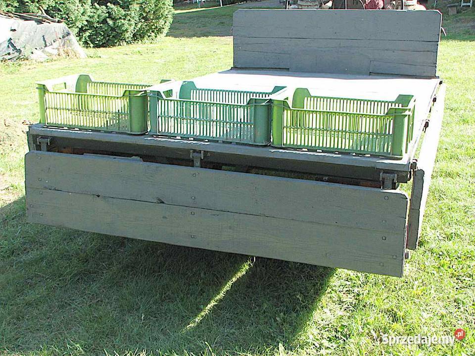 Przyczepa dwukółka do ciągnika Maszyny rolnicze Nałęczów