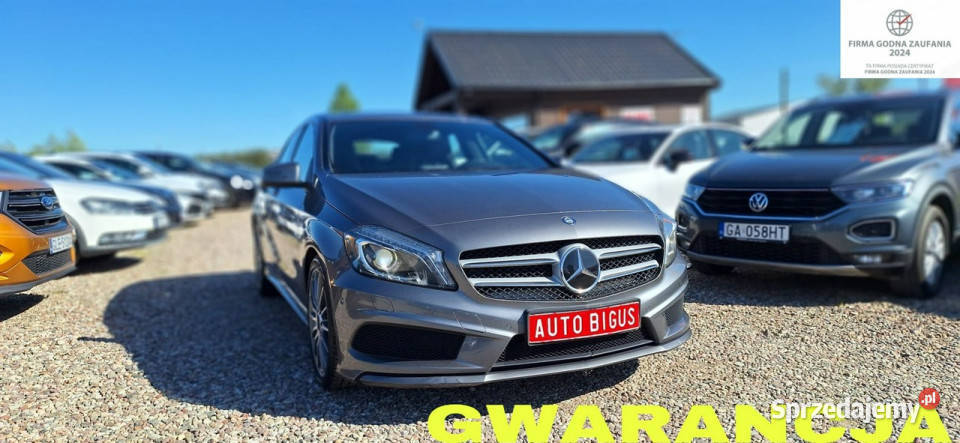 Mercedes A 180 Duża Navi Klima automat AMG W176 światła do jazdy dziennej Lębork