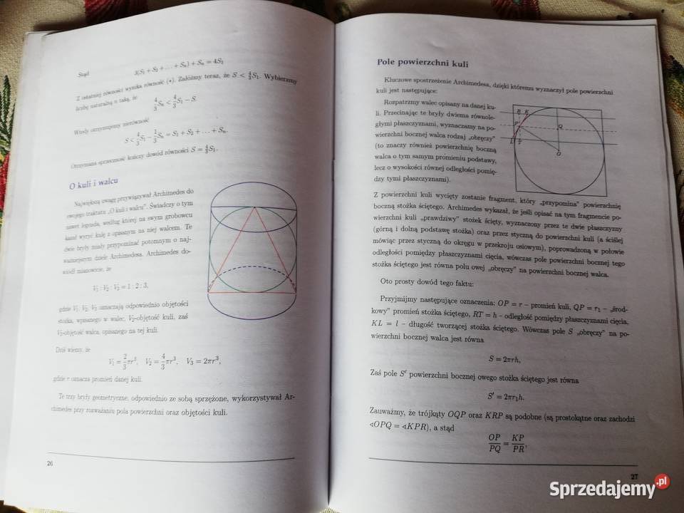 Miniatury matematyczne Archimedesa ISBN 8387329347 Kraków