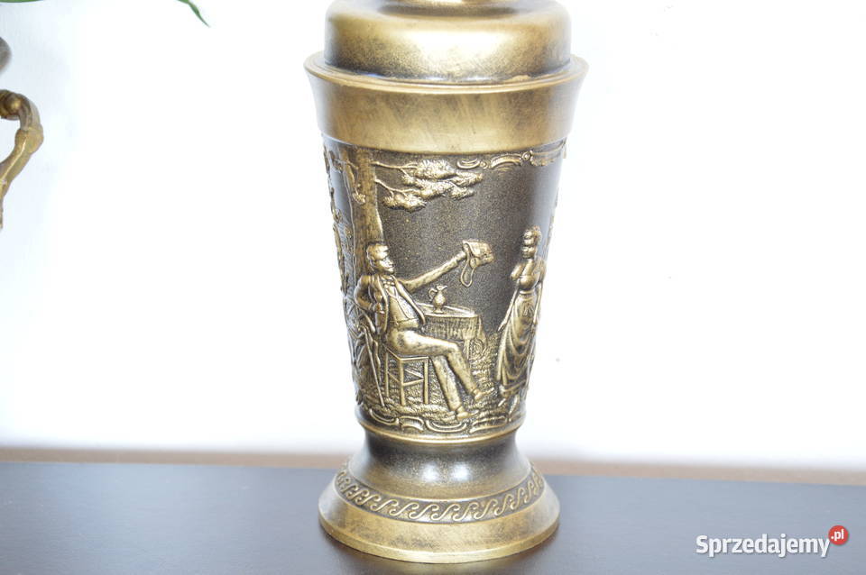 piękna cynowa LAMPA NAFTOWA olejowa stara śląskie Jastrzębie-Zdrój