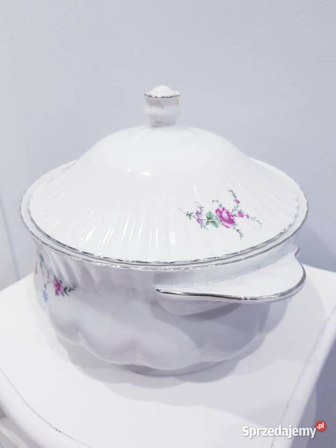 Porcelanowa waza z prlu Chodzież z delikatnym śląskie Dąbrowa Górnicza