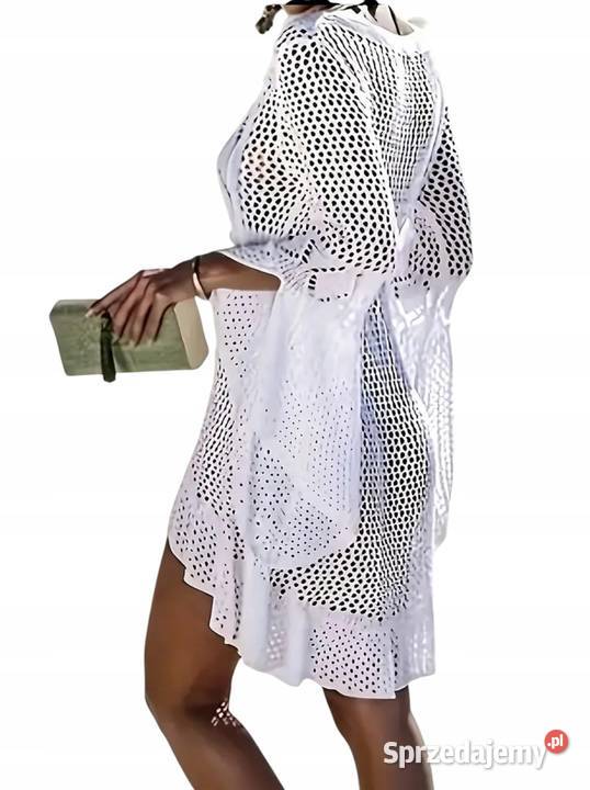 TUNIKA PLAŻÓWA KOSZULA bluzka koronka PLUS SIZE Pątnów