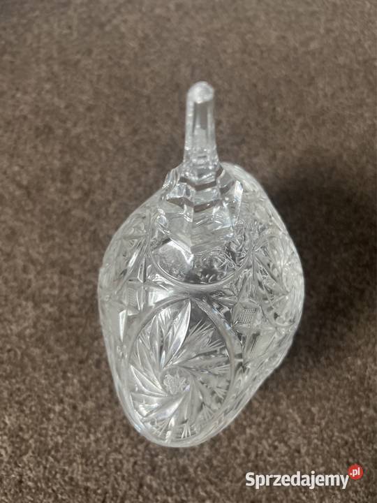 Kryształ szlifowany bomboniera duża kryształowa